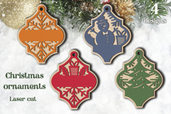 Christmas bundle laser cut, Ornament, Decoration svg layered Product Image 13