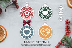 Bundle laser Cut Christmas SVG / Bundle christmas ornaments Product Image 2