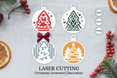 Laser Cut Christmas SVG / laser cut christmas ornaments svg Product Image 1