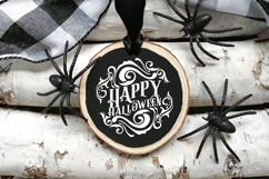 Happy Halloween | Halloween Round Sign Product Image 3