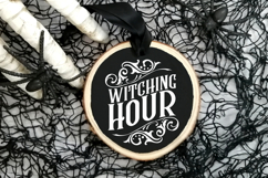 Witching Hour | Halloween Round Sign Product Image 2