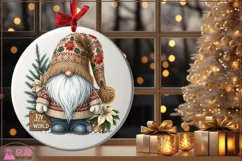 Christmas Gnome sublimation png, Joy to the World gnome png Product Image 4