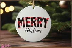 Plaid Merry Christmas PNG, Buffalo Plaid Merry Christmas png Product Image 8