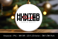 Hunted Ornament Sublimation Design PNG Product Image 1