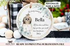 Shih Tzu Dog Memorial Sublimation PNG Product Image 1