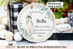 Siberian Husky Dog Memorial Sublimation PNG Product Image 1