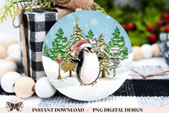 Penguin Ornament Sublimation Product Image 1