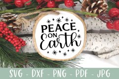 Peace on Earth - Christmas Ornament SVG Product Image 3