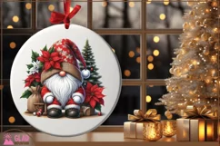 Santa Gnome png, Christmas Santa Gnome sublimation png Product Image 4