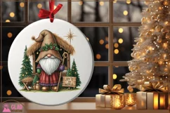 Christmas Gnome png, Joy to the World Shepherd gnome png Product Image 4