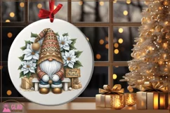 Merry Christmas Gnome png, Christmas Gnome sublimation png Product Image 2