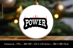 Power Ornament Sublimation Design PNG Product Image 1
