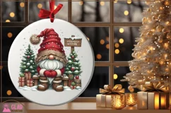 Christmas Gnome png, Warmest Wishes Christmas Gnome png Product Image 5