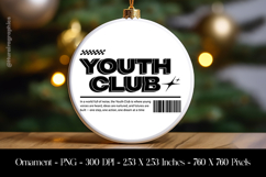 Youth Club Ornament Sublimation Design PNG Product Image 1