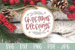 Christmas Blessings - Christmas Ornament SVG Product Image 3