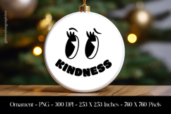 Kindness &amp; smile Face Ornament Sublimation Design PNG Product Image 1