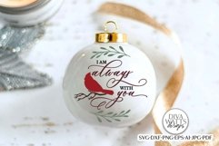 I Am Always With You SVG | Red Cardinal Christmas Design Product Image 3