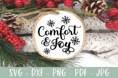 Comfort and Joy - Christmas Ornament SVG Product Image 3