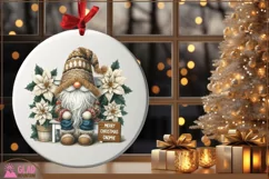 Merry Christmas Gnomie png, Christmas Gnome sublimation png Product Image 5