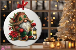 Christmas Gnome png, Holiday Christmas gnome sublimation png Product Image 3