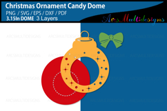 Christmas Ornament Candy Dome SVG Product Image 3