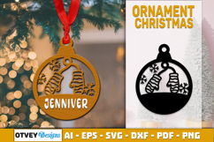 Christmas Ornaments SVG Layered Lasercut Product Image 1