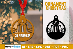 Christmas Ornaments SVG Layered Lasercut Product Image 1