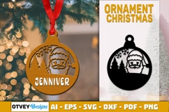 Christmas Ornaments SVG Layered Lasercut BUNDLES 8 DESIGNS Product Image 2