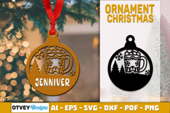 Christmas Ornaments SVG Layered Lasercut Product Image 1