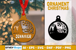 Christmas Ornaments SVG Layered Lasercut BUNDLES 8 DESIGNS Product Image 4