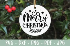 Merry Christmas Ornament SVG Product Image 1