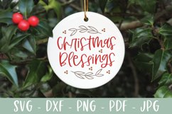 Christmas Blessings - Christmas Ornament SVG Product Image 1
