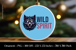 Wild Spirit Ornament Sublimation Design PNG Product Image 1