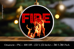 Fire Ornament Sublimation Design PNG Product Image 1