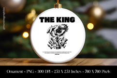 The King Ornament Sublimation Design PNG Product Image 1