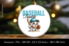 Basket Ball Buddy Ornament Sublimation Design PNG Product Image 1