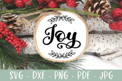 Joy Christmas Ornament SVG Product Image 1