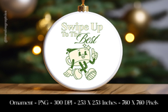 Swipe Up To The Best Ornament Sublimation Design PNG Product Image 1