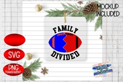 Family Divided Football - SVG - PNG - Sublimation Product Image 2
