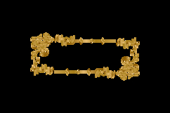 Ornament element vintage gold frame floral decorative Product Image 2