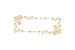 Ornament element vintage gold frame floral decorative Product Image 1
