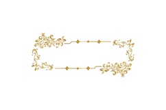 Ornament element vintage gold frame floral decorative design Product Image 1