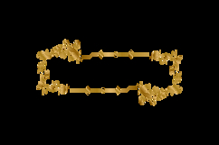 Ornament element vintage gold frame floral decorative vector Product Image 2