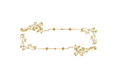 Ornament element vintage gold frame floral decorative vector Product Image 1