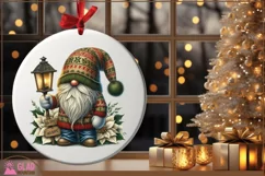 Christmas Gnome png, Happy Holidays gnome sublimation png Product Image 3
