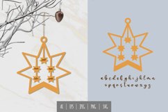 Star with Custom Text for Tree Decoration Papercut Product Image 1
