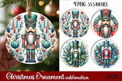 Funny Christmas cat Coaster Design | animal Square Product Image 1