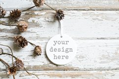Christmas Ornament Mockup | Add Your SVG Sublimation Clipart Product Image 1