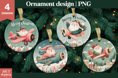 Christmas ornament Funny Flying Santa Merry Christmas Product Image 1