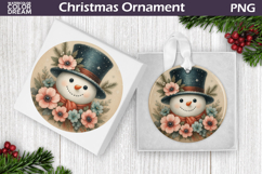 Snowman Floral Ornament Bundle | Christmas Ornament Product Image 11